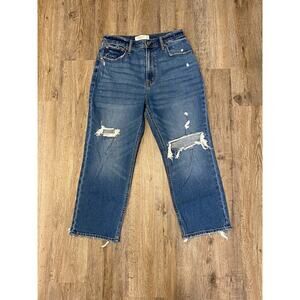 Abercrombie & Fitch Womens Ultra High Rise Ankle Straight Jean Size 29